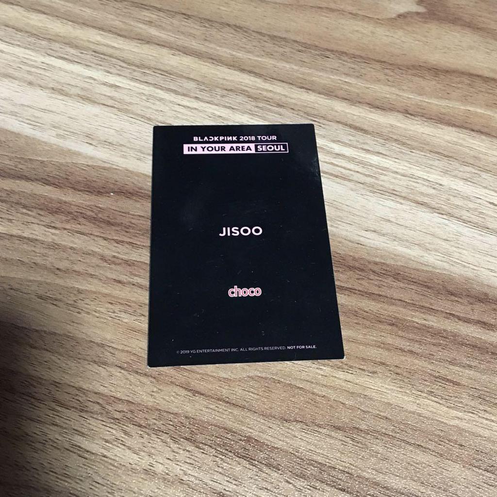 [USED] BLACKPINK Trading Card JISOO Soul