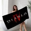 Classic Game D-Diablo Microfiber Blanket Quick Drying Beach Towels Oversized Printing Super Absorbent Pool Towel Blanket