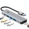 BYL-2526 USB-C 5 Port Hub 5 In 1 USB 3.0 To HDMI Video Adapter Cable for Laptop/TV/DVD Player/Projector