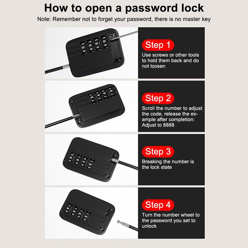New Digital Password Limit Positioning Combination Lock Baby Safety Children Protection Sliding Closet Window Safety Fridge Lock