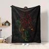 1pc Neon Leopard Print Blanket Lightweight Flannel Blanket Throw Blanket For Sofa, Bed, Travel, Camping, Livingroom, Office Yy251015114