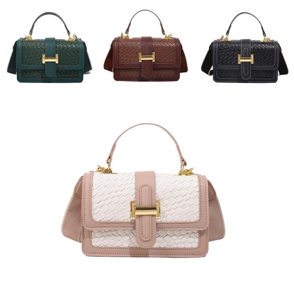 Chic And Trendy Pu Leather Shoulder Bag With Quilted Pattern And Stitching Detail