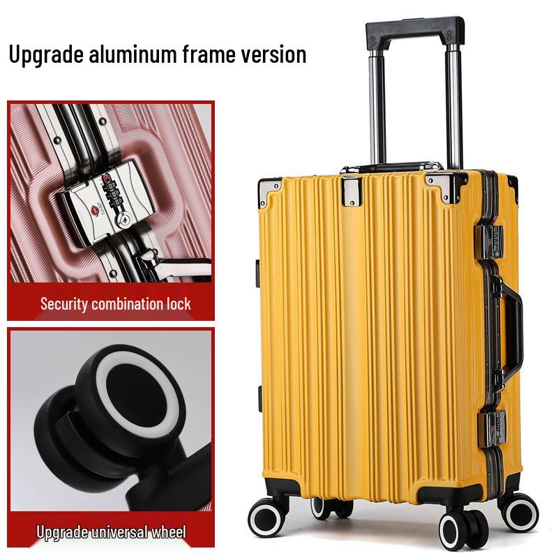 20" Carry-On Trolley with Silent Wheels, Combo Lock - Men's, Women's, Student - Large 28" Capacity
