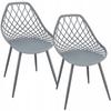 2 X ARANDA Chair Gray + Colored Legs
