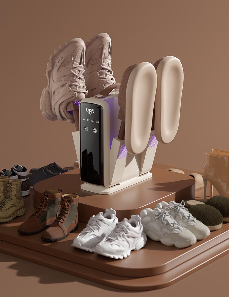 Shoe Dryer with Timer, Deodorization, Sterilization, Aromatherapy, and Warm Socks Feature