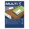 Étiquettes Adhésives - Multi3 - 4729 - 100 Feuilles - A4 - Mat
