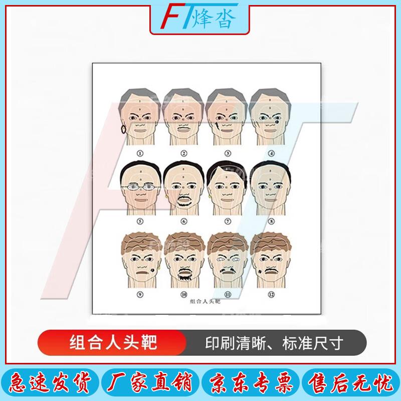 Human Head Shooting Target Paper