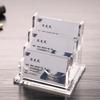 Transparent Name Card Display Stand Acrylic Desktop Display Holder  Reception