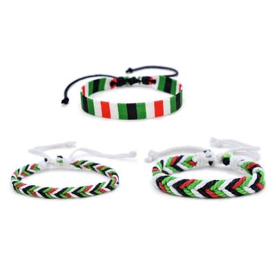 Handmade Palestinian Cord Bracelet Adjustable Woven Bracelet Cultural Jewelry Unique Wrist Jewelry for Daily Party Wear