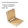 OEING 3-Unit Folding Bamboo Camping Table Extension Board