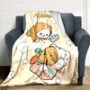 Customiz Name Personality Bubu Dudu Blanket Soft &Warm Sofa Office Bed Travel Lunch Break Blanket, Gift Suitable for All Seasons