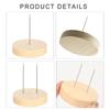 24 Pcs Double Needle Dolls Stand Crochet Dolls Holder Wood Crochet Dolls Stand Action Figure Stand