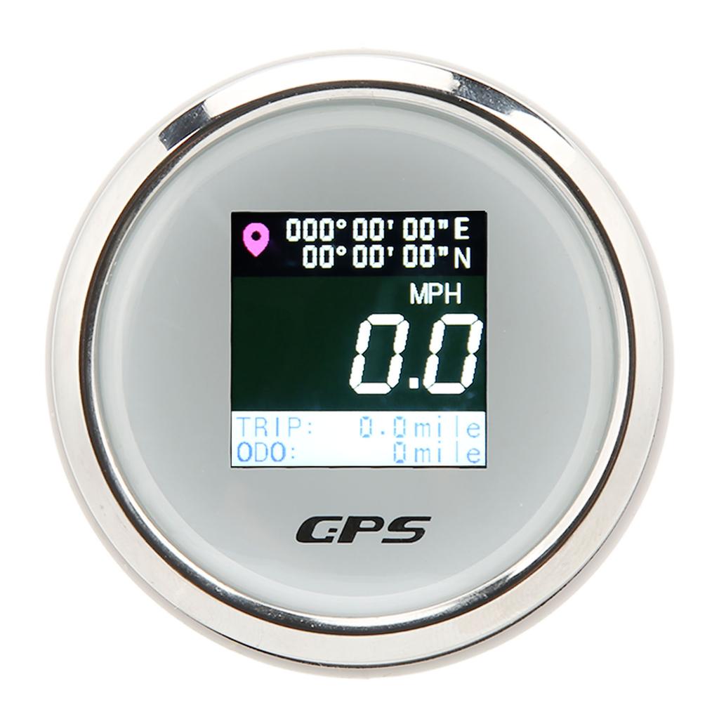 52mm GPS Speedometer Odometer DC 9‑32V Mileage IP67 Waterproof Antifog Universal for Boat RV Motorcycle