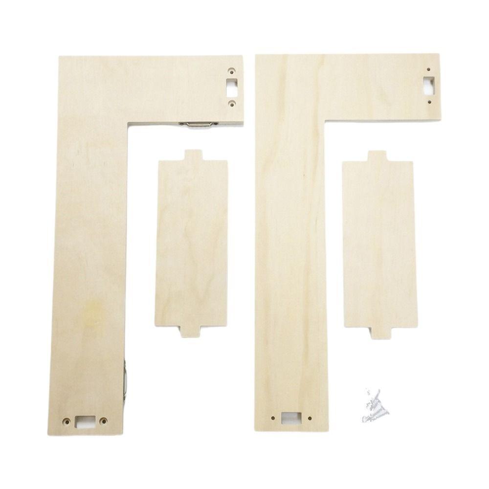 Hölzliches schwebendes Eckregal Platzsparend Dekoratives trapezförmiges Eckregal Modern Große Kapazität Statue Organizer