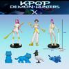 7 Stück/Set Anime Kpop Dämonenjäger Actionfiguren Sammelspielzeug Derpy Tiger Rumi Mira Zoey Sussy Figuren Puppen für Kinder