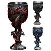 Medieval Flame Dragon Wine Goblet Stainless Steel Cup Drinking Gothic Father Day Gift Party Idea Wine Glass