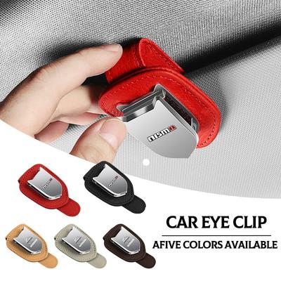 1Pcs Auto Sun Visor Glasses Box Sunglasses Clip Card Ticket Holder Stand For Nismo Qashqai X J10 Trail Tiida Teana Skyline Juke X-trail