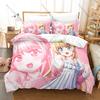 Cool Fantasy Bishoujo Magic Elf Warrior Anime Girls HD Print Bedding Set Duvet Cover + 2 Pillowcases Polyester Teen Otaku Room D