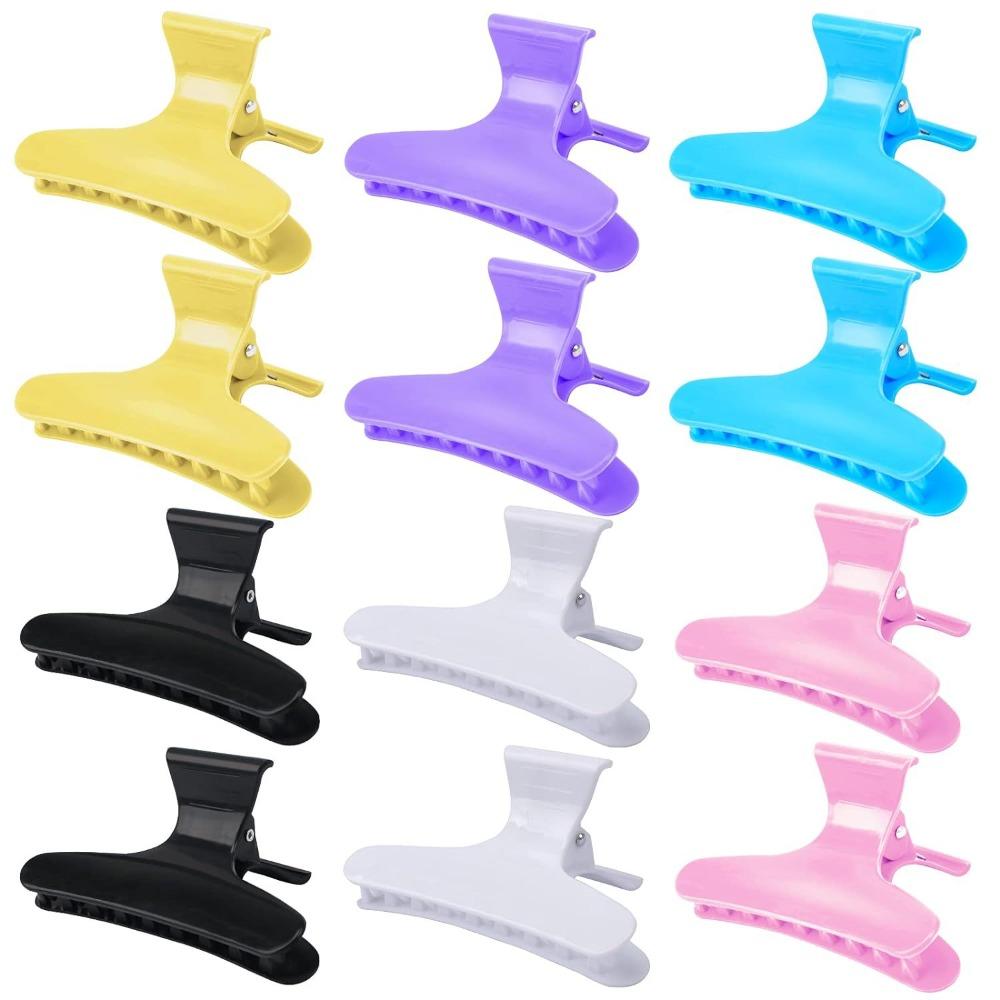 12Pcs Hairpins Hair Section Clamps Claw Clamps Claw Hair Clips New Butterfly Hair Clips Salon Use