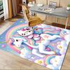 Office Rug Unicorn, Hello Kitty Anti-Slip Rug, Machine Washable for Living Room, Bedroom, Office, Multiple Sizes, Bedroom Mat, Decorative Mat, Durable