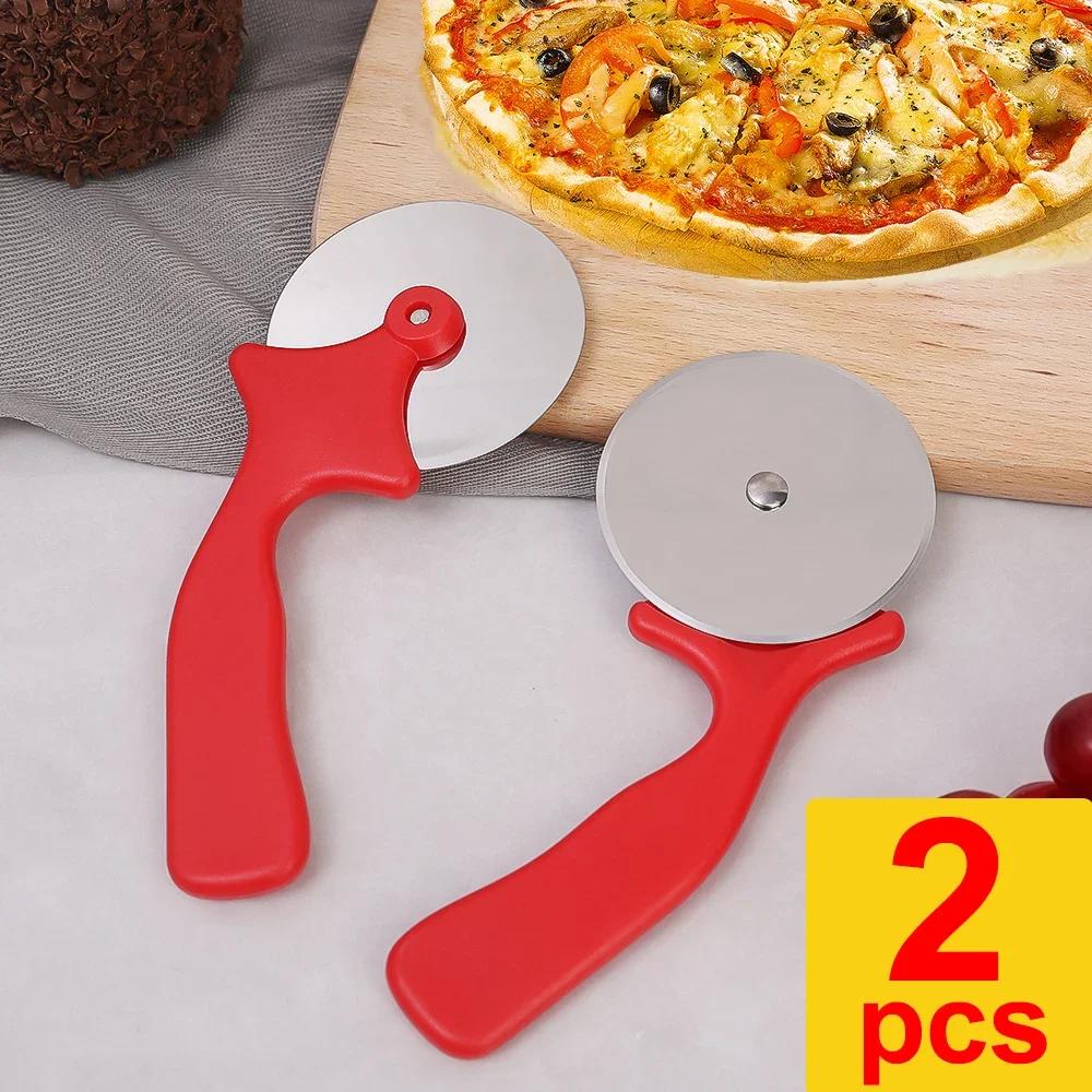 Rotella Taglia Pizza Acciaio 304 Coltello Rotante Tagliapasta Rullo Strumenti per Biscotti Fai da Te Strumento da Cucina Rullo per Pasta Manuale