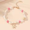 Bohemian Beach Blue Starfish Bracelet For Women Girls Summer Charm Shell Conch Beaded Adjustable Bracelet Friendship Jewelry