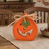 Cute Pumpkin Craft for Showcase Halloween Indoor Wooden Table Sign Spooky Tabletop Block Seasonal Festive Room Ornaments Tiered Tray Centerpiece