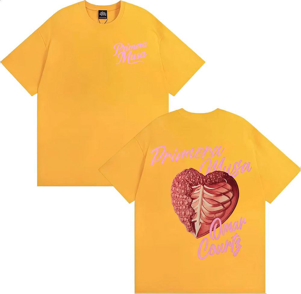 Rapper Omar Courtz Primera Musa 2025 Graphic Tshirts Mens Clothing Fashion Hip Hop T Shirt Cotton Comfort High Quality Tshirt