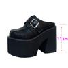 Fashion New Designer Women's Slippers for Large-sized Women Wear Comfort Slippers of Size 34-43 Summer 11cm Thick-bottomed Zapatos Mujer