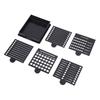 6pcs Reusable Sticky Note Stencil Five Templates Note Dispenser Sticky Note Holder  For Office Desk