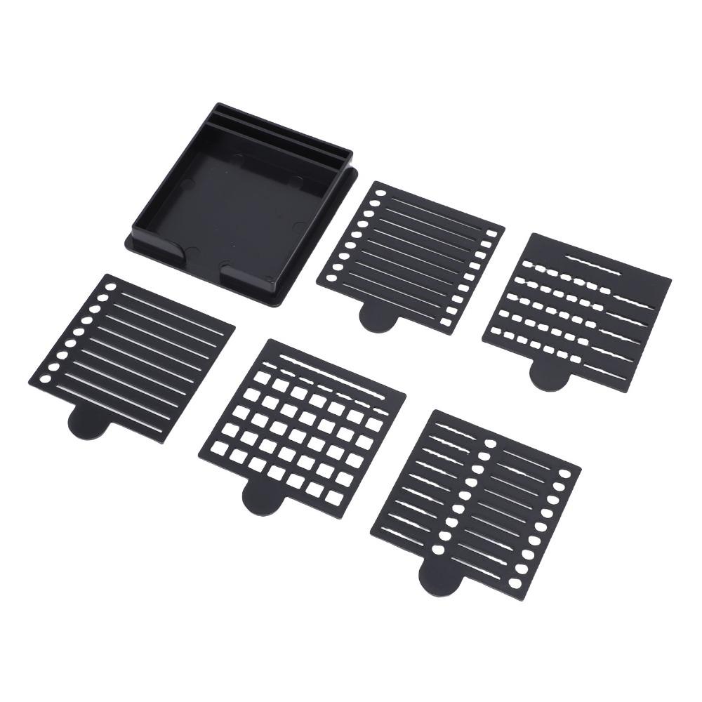 6pcs Reusable Sticky Note Stencil Five Templates Note Dispenser Sticky Note Holder For Office Desk