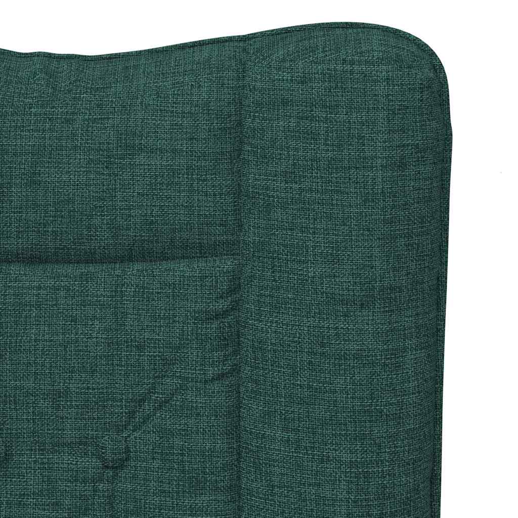 Armchair Dark Green 63 X 67 X 94 Cm Fabric and Plywood