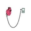 Creative Medical Organs Enamel Brooch Brain Lung Heart Chest Uterus Flower Wave Mechanical Heart Metal Badge Lapel Pins Jewelry