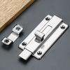 Stainless Steel 2/3/4inch Self-elastic Latch Cabinet Hinges Security Bolt Latch Anti-theft Spring Latches Furniture Supplies