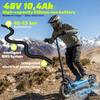 Adult Electric Scooter, 45-50 Km Range, 800W Max Motor, Foldable, Powerful, Dual Suspension, All-Terrain, Ultra-Lightweight, with TODIMART D5 App