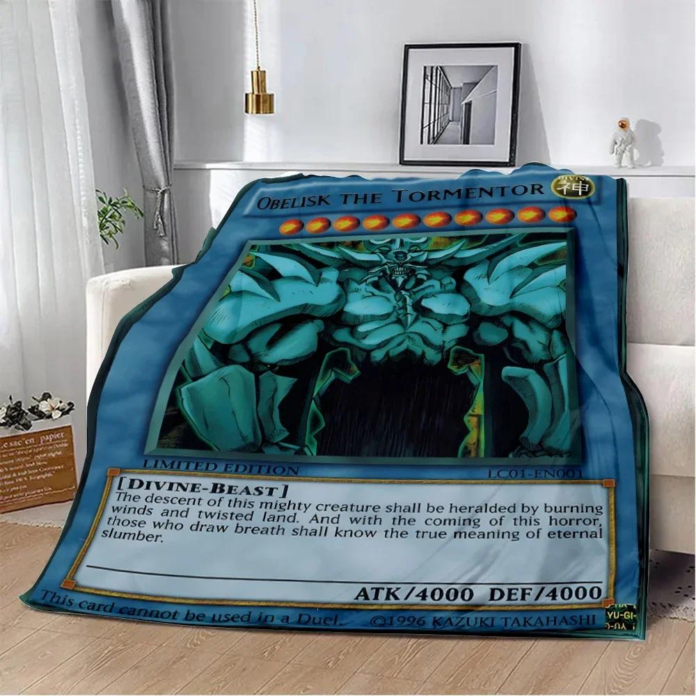 Anime YU GI OH Card Printed Blanket Picnic Blankets Warm Blanket Soft and Comfortable Blanket Home Travel Birthday Gift