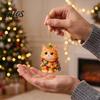 Animal Theme Party Favors Christmas Cat Dog Advent Calendar, 24Pcs Acrylic 2D Ornament Set Tree Ornaments with Cute Kitten/Dog/Lion Designs,
