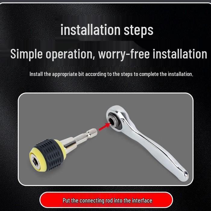 30-in-1 Multi-Functional Ratchet Screwdriver Set - S2 Steel, High Hardness