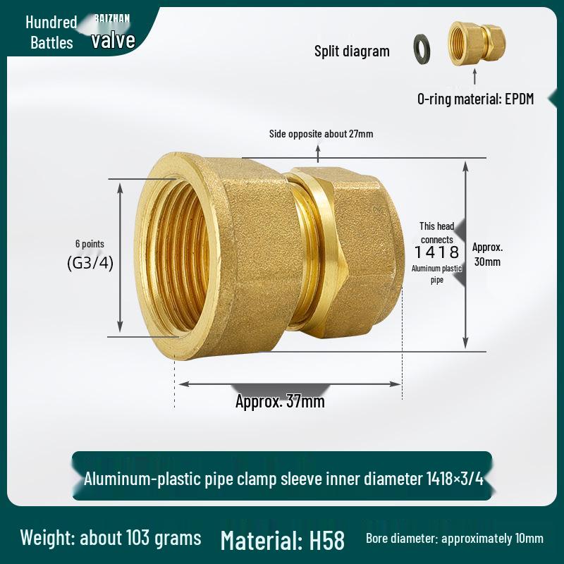 Copper-Aluminum Pipe Fittings for Heating Systems - Male & Female Thread Tee Elbow.