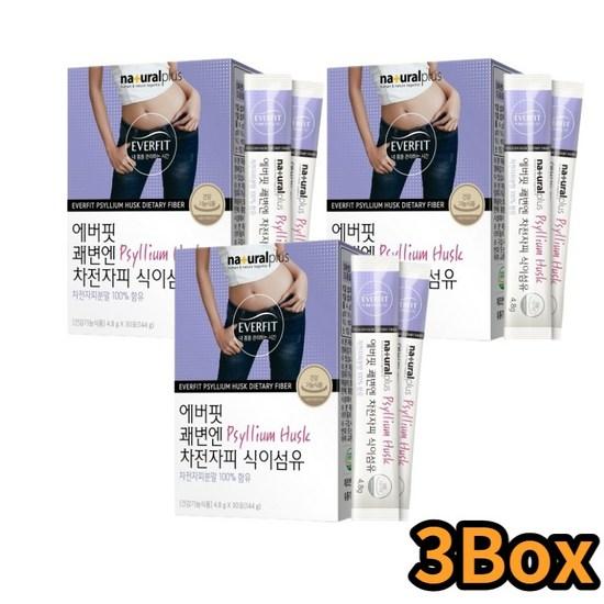 

Natural Plus Everfit Kwaebyunen Psyllium Husk Dietary Fiber (3 Boxes, 90 Pieces) Friend Friend Company, 144g, 3 pieces,Korean health food