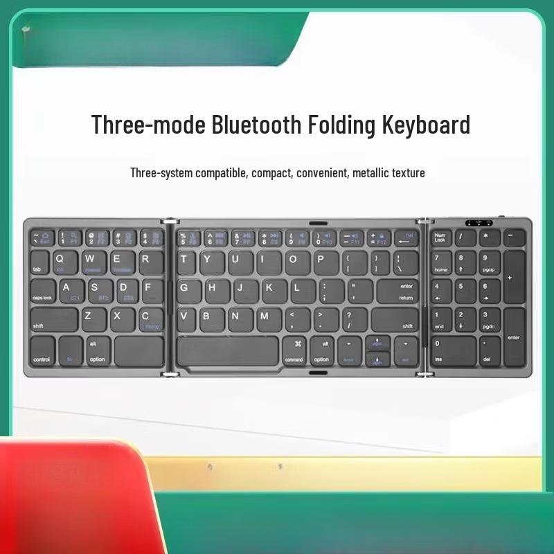 OLOEY Tri-Fold Wireless Bluetooth Keyboard with Touchpad