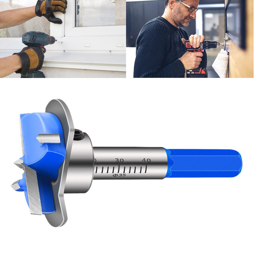 Odolný vrták pro závěsy Tvrdokovový vrták Vrtací bit pro závěsy pro vrtání do dřeva Otvor pro závěs dveří 35 mm