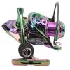 Lure Spinning Reel Metal Spinning Fishing Wheel Gapless 5.0:1 Speed Ratio Fishing Reel for Freshwater Saltwater SK3000