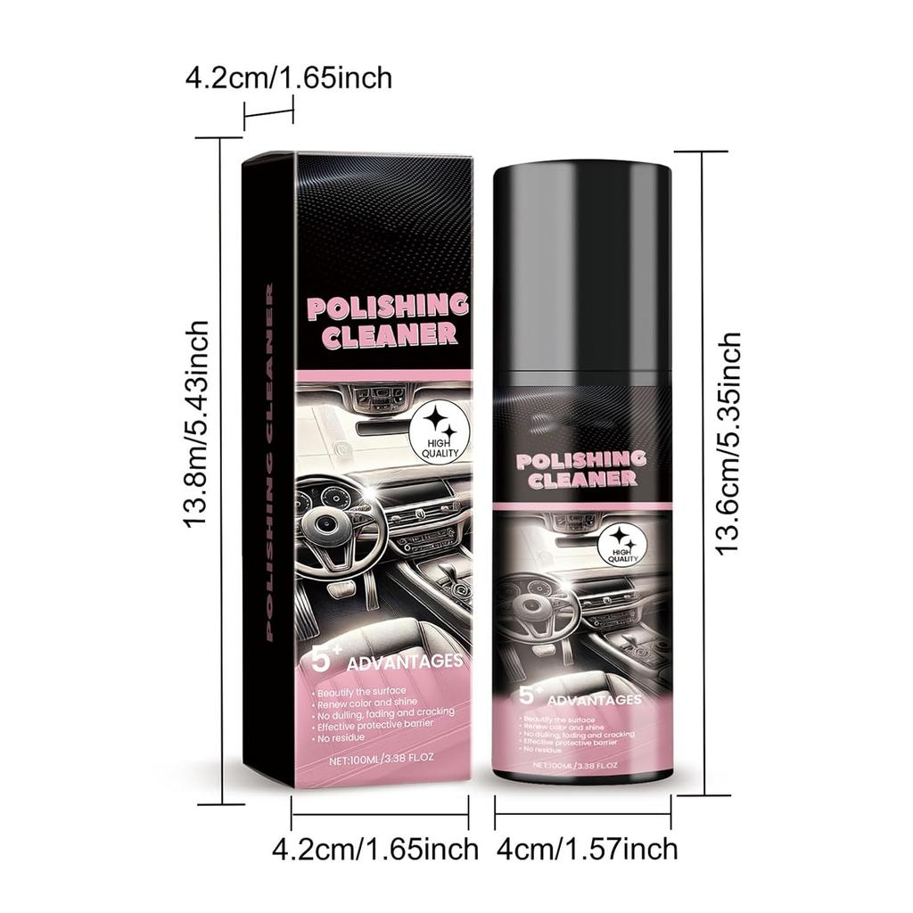 2025 New Polishing Cleaner Car Interior - Restore to Factory Like Condition Interior Detailer - 100ml Polishing Cleaner for Car Interior