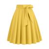 European & American Barbie Pink Plaid High-Waisted Midi Skirt - Cute, Sweet, Large-Swing A-Line.