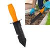 Heavy Duty Serrated Shovel Portable Non Slip Rubber Handle Heavy Duty Serrated Digging Tool Ergonomic with Sheath for Gardening
