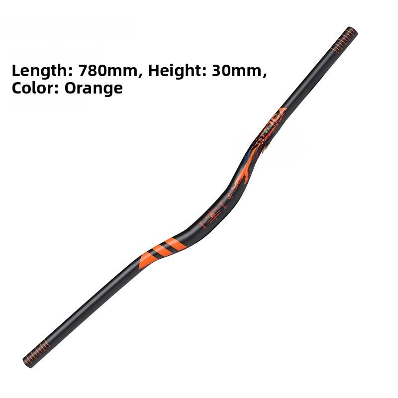 MEROCA Mountain Bike Handlebar 318MM Aluminum Alloy Bicycle Ultra-light Extended 780mm Small Swallow Handlebar Set