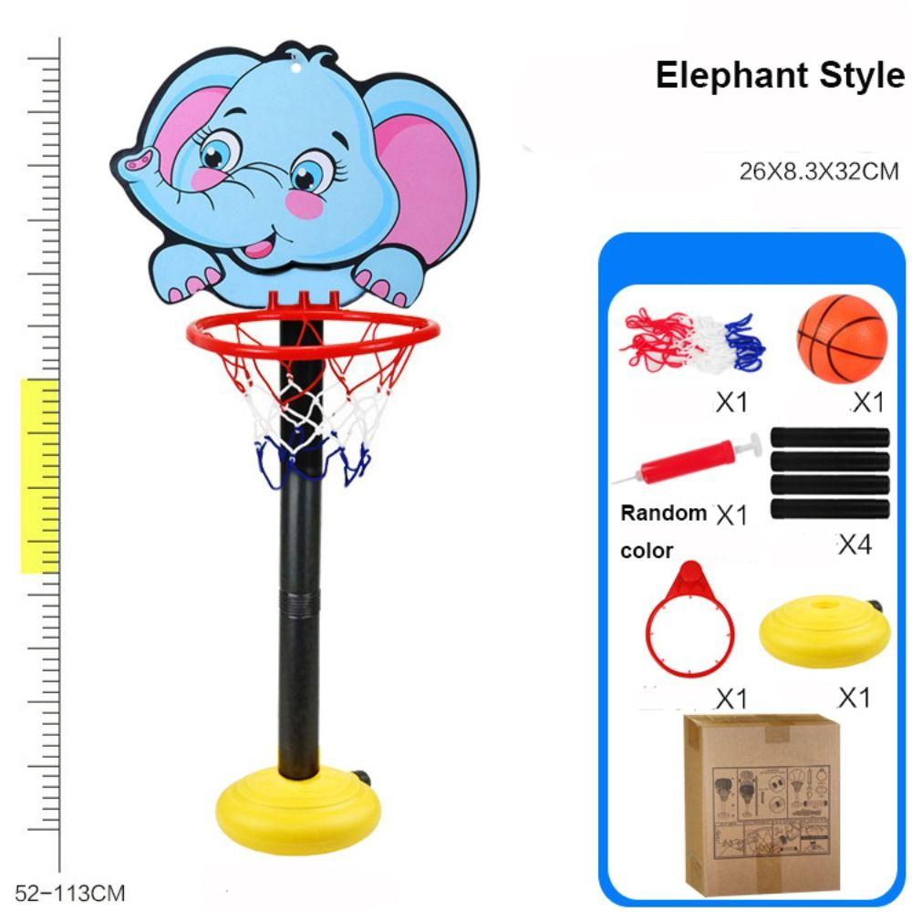 Adjustable 52-113Cm Toddler Cartoon Basketball Hoop Parent-Child Interactive Outdoor Indoor Ball Sport Backboard Rim Shoot