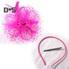 Retro Style Headdress Flowers Feathers Beads Decor Party Hair Hoop Dual-Purpose Hair Clip Band Hair Decoration