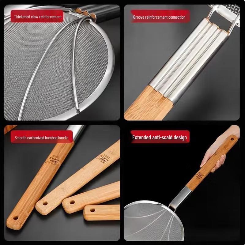 Commercial Stainless Steel Fine Mesh Skimmer